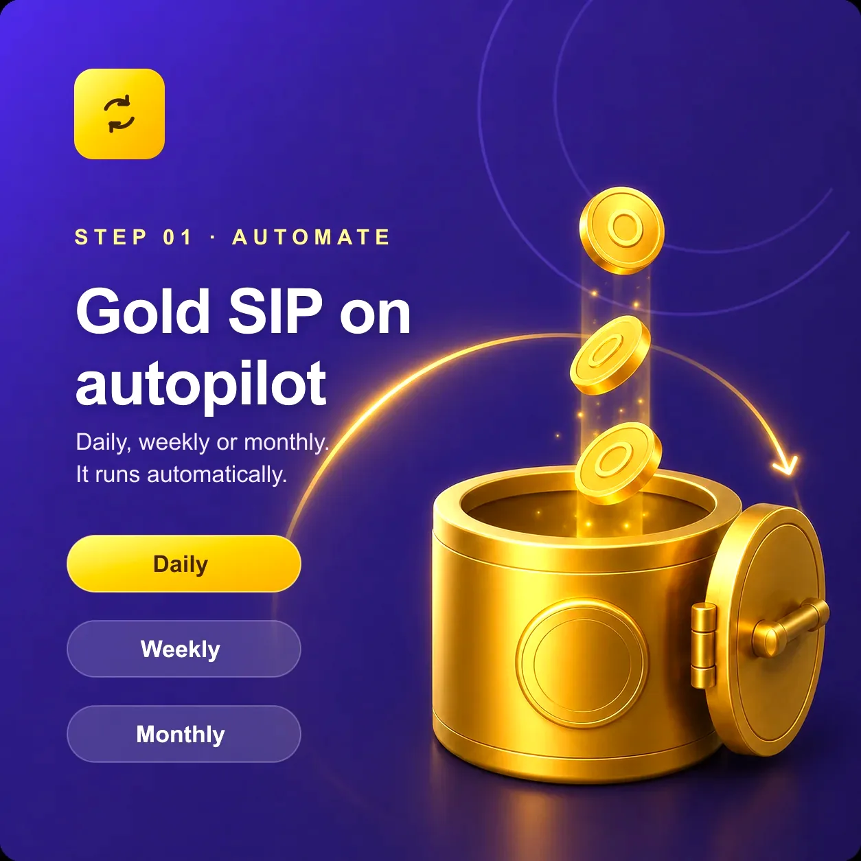Step 01: Gold SIP on autopilot